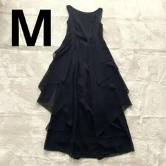 sybillaシビラ ブラック ノースリーブ ロングワンピース　イベントパーティ