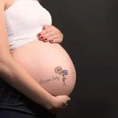 マタニティフォト シール ペイント セルフフォト 写真 妊婦