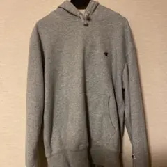 Champion グレー短丈 パーカー