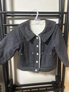 ダークグレー デニム風ジャケット