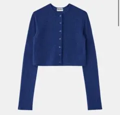 【Gajess】Petit Wool Cardigan Blue