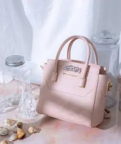 JILLSTUARTロイヤルビジュートートバッグ ピンクショルダーバッグのサムネイル