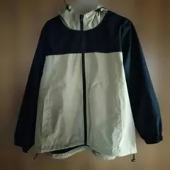 フード付き黒ベージュジャンパー　　4 L