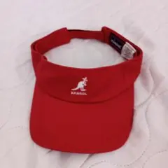 빈티지 캉골 코튼 선바이저 레드