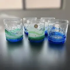 琉球ガラス　コップ5個セット