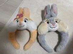 ディズニー カチューシャ とんすけ ミスバニー 2点セット