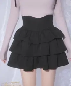 michellMacaron ミシェルマカロン フリル美脚スカート