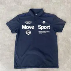 DESCENTE Move Sport ポロシャツ ネイビー Mサイズ　メンズのサムネイル