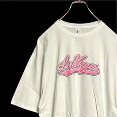 US古着 地名Tシャツ スーベニアTシャツ 大きいサイズ 白 ピンク ラスベガス