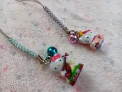 【ゆうパケット】ハローキティ 根付け　神様 2個セット