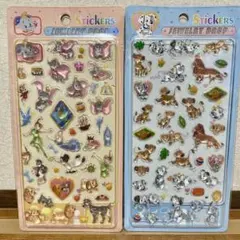 3Dドロップステッカー / クラシック/101匹わんちゃん/2枚セット①