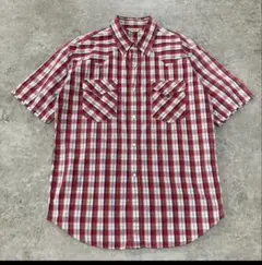 00s Levi’s Red Tab 半袖ウエスタンシャツ L 赤・白　チェックのサムネイル