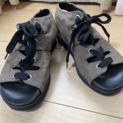 GU☆スポーツサンダル 厚底美品 Sサイズ　ブラウン スエード グラディエーター