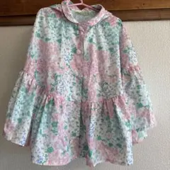 フェフェ レインポンチョ 90 100 110 花柄 fafa