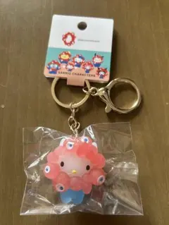 【新品】サンリオ　ハローキティ ミャクミャクなりきり パステルカラーキーホルダー