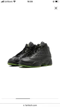 Jordan バスケットボールシューズ 黒/緑