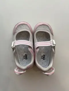 IFME メッシュ上履き ホワイト/ピンク 15.5cm