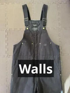 【レア】Walls ウォールズ オーバーオール ダック地 中綿キルティング レア】Walls ウォールズ オーバーオール ダック地 中綿
