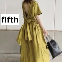美品✴︎fifth フィフス　バックリボン　ワンピース