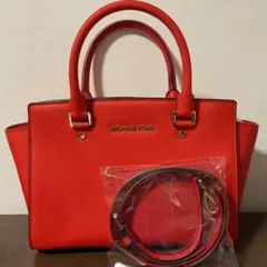 ☆開店セール☆新品未使用 美品 マイケルコース サフィアーノレザー ロゴバッグ