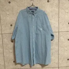 【美品】CHAPS チェック柄 半袖シャツ 2XT/2TGLのサムネイル