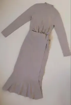 ♡rienda♡ ベージュ ロングニットワンピース