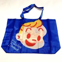 ミスタードーナツ50周年記念 ミスド×原田治 エコバッグ ブルー オサムグッズ