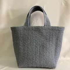 ヌビバッグ　トートバッグ(グレー)手提げ用のサムネイル