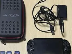 SONY PS Vita PCH-1100本体 充電器 ケース ゲームカード付き