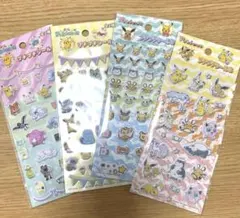 ポケモン プチプチシール　セリア　4点セット