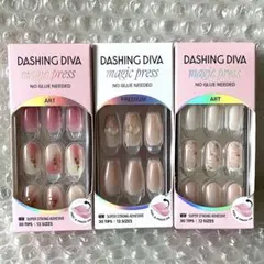 DASHING DIVA マジックプレス 3点セット ピンク ハート キラキラのサムネイル