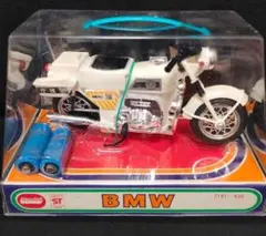 新品デッドストック　ミニミニ白バイ　BMW　バンダイ　昭和レトロ　ミニカーバイクのサムネイル