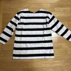 WAREHOUSE　ウエアハウス　7分袖ボーダーTシャツ　ホワイト／ブラックのサムネイル