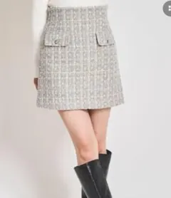 ツイードミニスカート