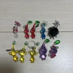 ⑤ ピクミン めじるしアクセサリー2 マスコット&フルーツグミ コンプ
