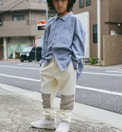 PAIRMANON STREET 110cm マイクロフリース 膝パッチ パンツ