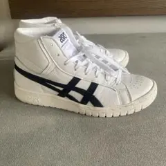 ASICS ハイカットスニーカー ホワイト/ブラック　25.5
