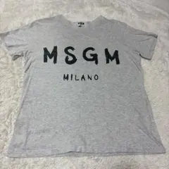 MSGM ロゴプリント Tシャツ グレー S