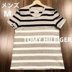 TOMY HILFIGER トミーヒルフィガー　ボーダー　Tシャツ　グレー