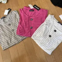 【新品】レディース　半袖シャツ　3枚セット