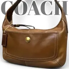 本革　コーチ レザー　 ホーボー ハーフムーン ワンショルダー　ショルダーバッグ