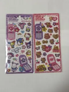 ✨平成ハッピーフォン シール 日焼けキティ ウサハナ sanrio