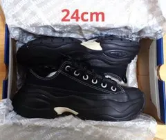 Converse All Star 厚底スニーカー ブラック 24センチ