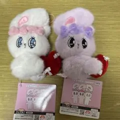 タグ付き　エスターバニー　リボンハートマスコット　セット
