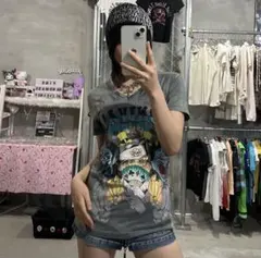 Ed hardy Ｖネック　ラインストーン　カットソー Y2K