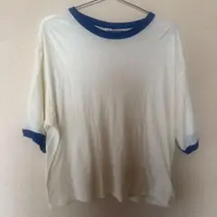 CITEN リンガーTシャツ ホワイト×ブルーのサムネイル