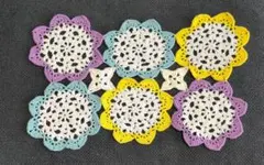 ハンドメイド　マルチカバー　かぎ針編み