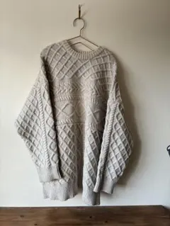 select MOCA ランダムケーブルオーバーニット