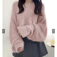 GRL フェザーニットトップス dr608