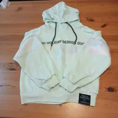 女の子薄手パーカトレーナーブルオーバーカーディガン140